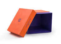 Colorful Square Cardboard Gift Boxes With Lid Customized Logo Printing