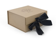Kraft Paper Collapsible Gift Boxes , Paper Folding Gift Box OEM Service