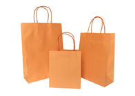 Orange Eco Paper Packaging Nike Style Handle Customized Logo Printing
