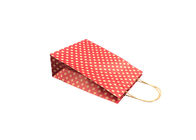 Red Thick Luxury Christmas Packaging / Mini Christmas Gift Bags Spot Printing