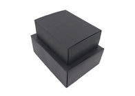 Natural Kraft Paper Black Cardboard Shipping Boxes With Tray For Gift