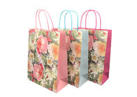 Exquisite Sustainable Promotional Paper Gift Bags Flower Pattern Design