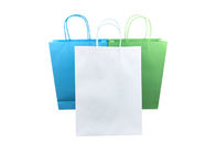 Custom Eco Paper Packaging , Flat Bottom Recycled Paper Shopping Bags
