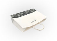 White Eco Paper Packaging / Large Paper Shopping Bags With Handles
