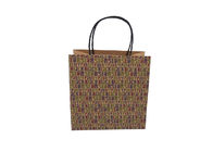 Recycled Brown Eco Paper Shopping Bags With Handles Digital Printing