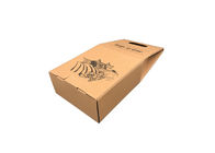 Biodegradable Brown Wine Gift Box Packaging / Three Bottle Wine Gift Box