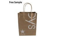 40gsm FSC CMYK Brown Kraft Paper Bags With Handle