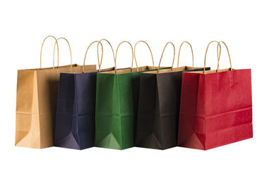 Natural Sustainable Bakery Packaging Bags / Food Grade Brown Paper Bags