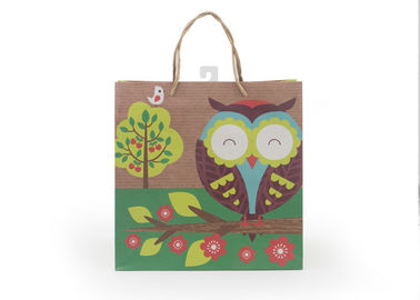 Foldable Biodegradable Present Paper Bag / Large Brown Paper Gift Bags