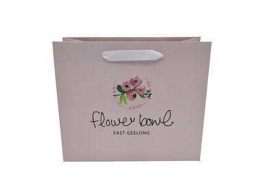 Elegant  flower Style Custom Printed Personalised Paper Gift Bags with Handles
