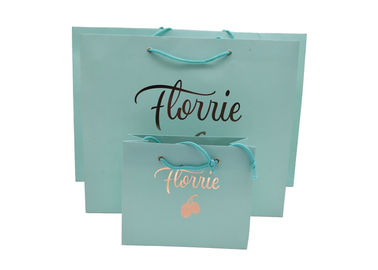 Foil-Stamping logo custom personalised paper bags for jewelry packaging