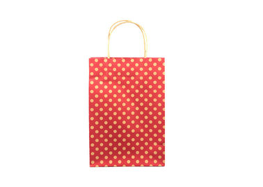 Red Thick Luxury Christmas Packaging / Mini Christmas Gift Bags Spot Printing