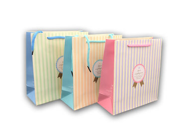 Cute Fancy Small Brown Gift Bags With Handles Fashionable Appearance