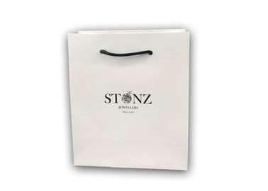 Luxury Recycled Kraft Jewelry Shopping Bags Customized Logo Printing
