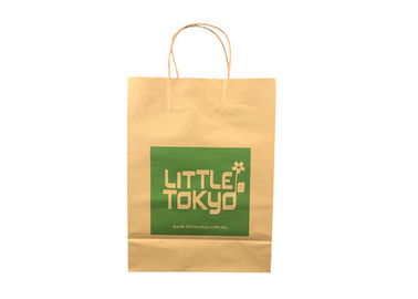 Customised Elegant Eco Paper Packaging , Brown Paper Bag Packaging