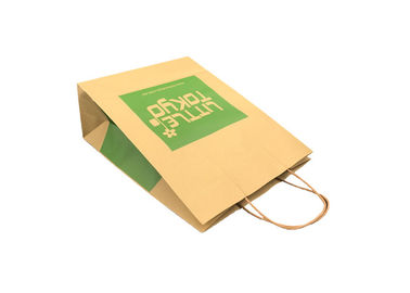 Customised Elegant Eco Paper Packaging , Brown Paper Bag Packaging