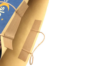 Sustainable Large Eco Paper Packaging , Square Bottom Paper Bag CE Certification