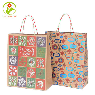 OEM UV Varnishing 300gsm Gift Wrapping Bags CMYK Ornament