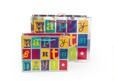 Boutique Extra Large Gift Wrap Bags Sandblasting Alphabet Eco - Friendly