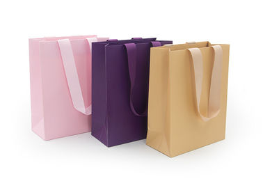 Sustainable Colorful Present Paper Bag , Personalized Paper Candy Bags