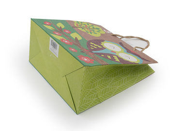 Foldable Biodegradable Present Paper Bag / Large Brown Paper Gift Bags