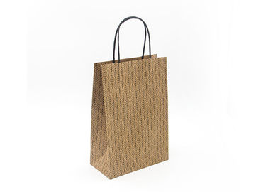 Reusable Luxury Christmas Packaging , Natural Brown Christmas Gift Bags