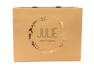 Elegant Sustainable Eco Paper Packaging , Custom Gift Bags With Logo