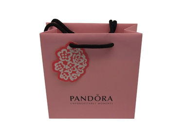 Reusable Personalised Paper Bags / Colored Paper Gift Bags With Handles