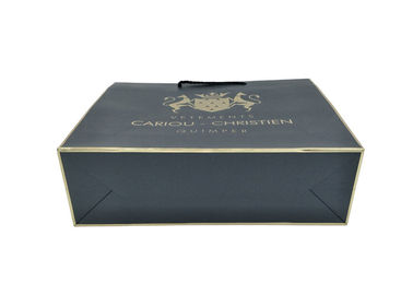 Luxury Large Paper Gift Bags With Handles Customized Brand Logo Printing