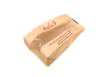 Greaseproof Custom Food Packaging Bags With Window Recyclable Feature