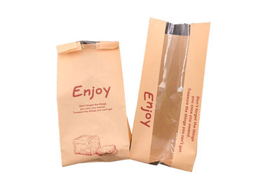 Greaseproof Custom Food Packaging Bags With Window Recyclable Feature