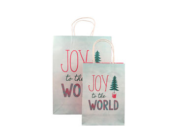 Fancy Decorative Printed Tiny Christmas Gift Bags Customized Logo Printing