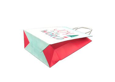 Fancy Decorative Printed Tiny Christmas Gift Bags Customized Logo Printing