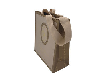 elegant Customized print matte paper present bags hot stamp logo