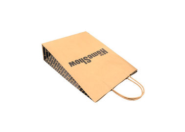 Natural Brown Biodegradable Take Away Food Packaging One Side Printing