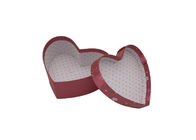 Luxury Paper Gift Packaging Box , Wedding Printed Heart Shaped Chocolate Box