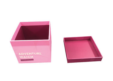 Pink Reusable Paper Gift Packaging Box Fashionable Looking Eco - Friendly