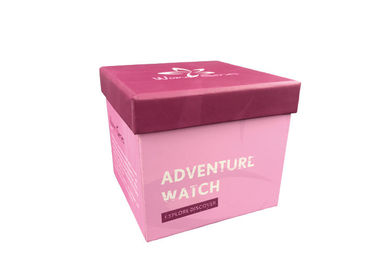 Pink Reusable Paper Gift Packaging Box Fashionable Looking Eco - Friendly