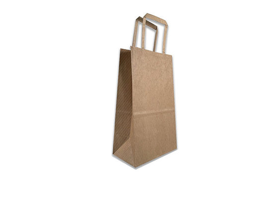 150gsm CMYK Bakery Paper Shopping Bags With Flat Handles