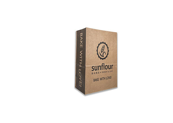 Kraft Paper Offset Printing Bakery Packaging Bags For Food