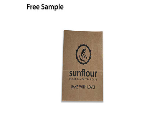 Kraft Paper Offset Printing Bakery Packaging Bags For Food