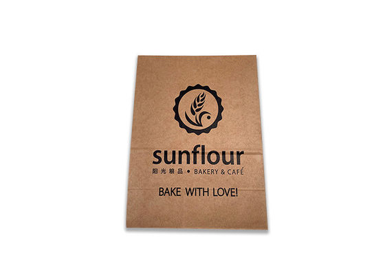 Kraft Paper Offset Printing Bakery Packaging Bags For Food