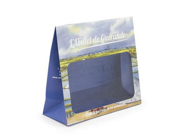 White Sustainable Kraft Personalised Paper Bags With Transparency Window