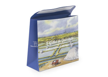 White Sustainable Kraft Personalised Paper Bags With Transparency Window