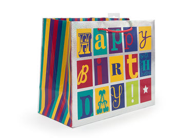 Boutique Extra Large Gift Wrap Bags Sandblasting Alphabet Eco - Friendly