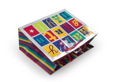 Boutique Extra Large Gift Wrap Bags Sandblasting Alphabet Eco - Friendly
