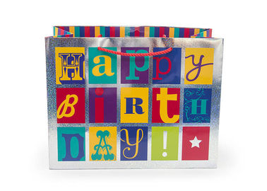 Boutique Extra Large Gift Wrap Bags Sandblasting Alphabet Eco - Friendly