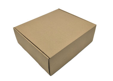 Brown Kraft Paper Packaging With Tray , Corrugated Cardboard Boxes