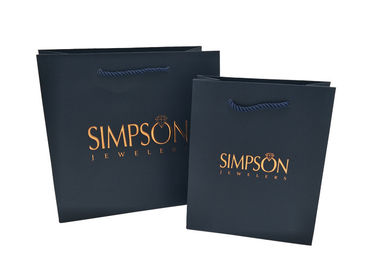 Boutique High - End Personalised Paper Bags , Custom Printed Carrier Bags