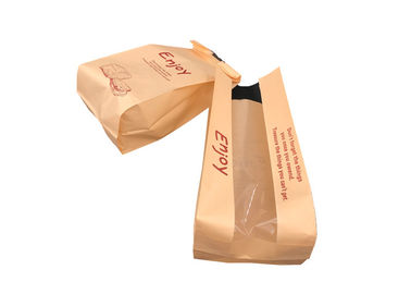 Greaseproof Custom Food Packaging Bags With Window Recyclable Feature